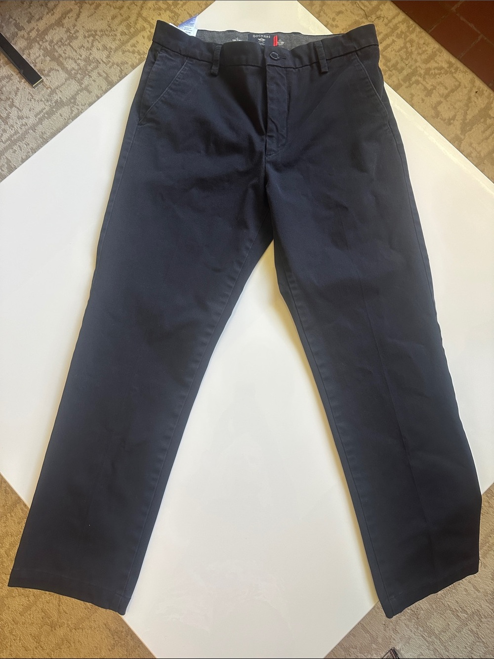 Dockers Black Straight Leg Chinos